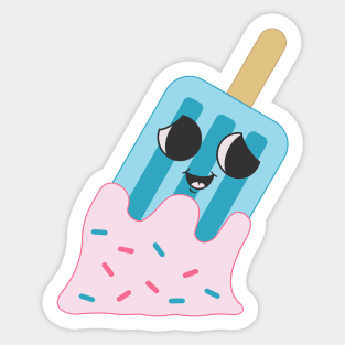 Melting Popsicle Sticker